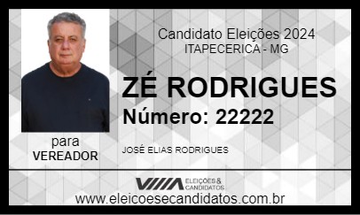 Candidato ZÉ RODRIGUES 2024 - ITAPECERICA - Eleições