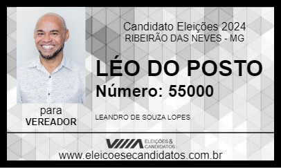 Candidato LÉO DO POSTO 2024 - RIBEIRÃO DAS NEVES - Eleições