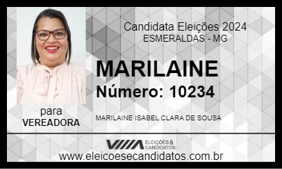 Candidato MARILAINE 2024 - ESMERALDAS - Eleições