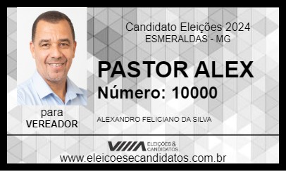 Candidato PASTOR ALEX 2024 - ESMERALDAS - Eleições