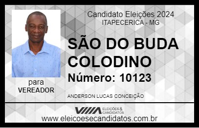 Candidato SÃO DO BUDA COLODINO 2024 - ITAPECERICA - Eleições