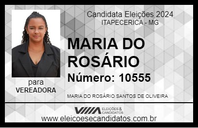 Candidato MARIA DO ROSÁRIO 2024 - ITAPECERICA - Eleições