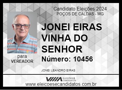 Candidato JONEI EIRAS VINHA DO SENHOR 2024 - POÇOS DE CALDAS - Eleições