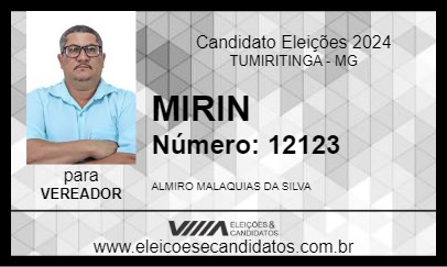 Candidato MIRIN 2024 - TUMIRITINGA - Eleições