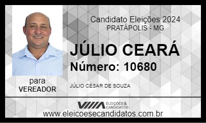 Candidato JÚLIO CEARÁ 2024 - PRATÁPOLIS - Eleições