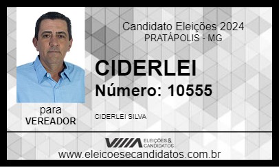 Candidato CIDERLEI 2024 - PRATÁPOLIS - Eleições