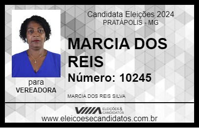 Candidato MARCIA DOS REIS 2024 - PRATÁPOLIS - Eleições