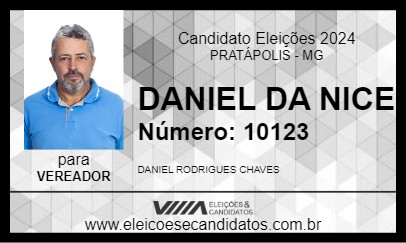 Candidato DANIEL DA NICE 2024 - PRATÁPOLIS - Eleições