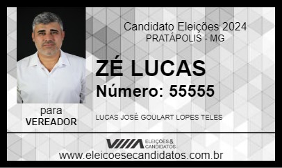 Candidato ZÉ LUCAS 2024 - PRATÁPOLIS - Eleições