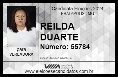 Candidato REILDA DUARTE 2024 - PRATÁPOLIS - Eleições