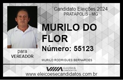 Candidato MURILO DO FLOR 2024 - PRATÁPOLIS - Eleições