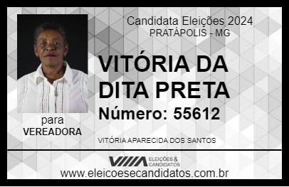 Candidato VITÓRIA DA DITA PRETA 2024 - PRATÁPOLIS - Eleições