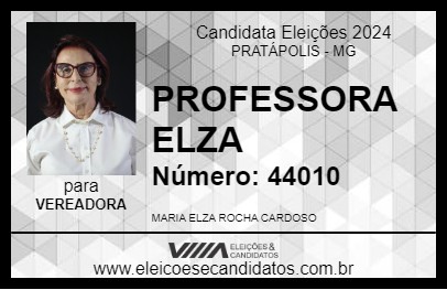 Candidato PROFESSORA ELZA 2024 - PRATÁPOLIS - Eleições