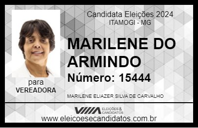 Candidato MARILENE DO ARMINDO 2024 - ITAMOGI - Eleições