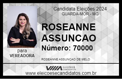 Candidato ROSEANNE ASSUNCAO 2024 - GUARDA-MOR - Eleições