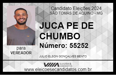 Candidato JUCA PE DE CHUMBO 2024 - SÃO TOMÁS DE AQUINO - Eleições