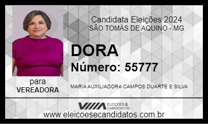 Candidato DORA 2024 - SÃO TOMÁS DE AQUINO - Eleições