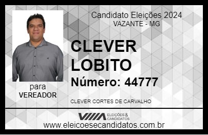 Candidato CLEVER LOBITO 2024 - VAZANTE - Eleições