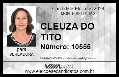 Candidato CLEUZA DO TITO 2024 - MONTE BELO - Eleições