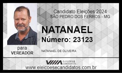 Candidato NATANAEL 2024 - SÃO PEDRO DOS FERROS - Eleições