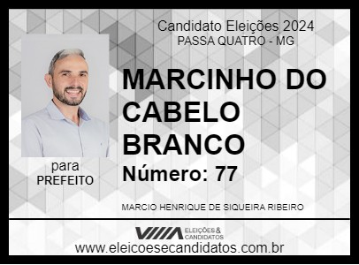 Candidato MARCINHO DO CABELO BRANCO 2024 - PASSA QUATRO - Eleições