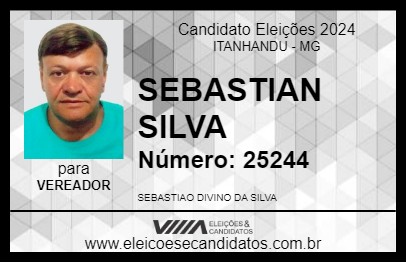 Candidato SEBASTIAN SILVA 2024 - ITANHANDU - Eleições