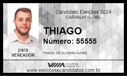 Candidato THIAGO 2024 - CARVALHOS - Eleições