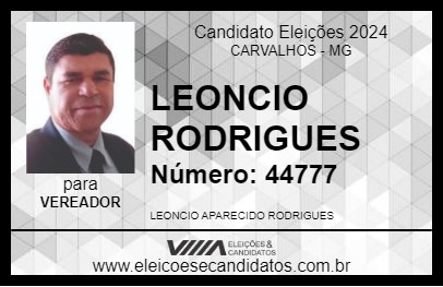 Candidato LEONCIO RODRIGUES 2024 - CARVALHOS - Eleições