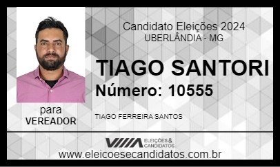 Candidato TIAGO SANTORI 2024 - UBERLÂNDIA - Eleições