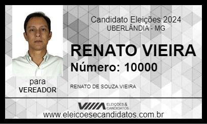 Candidato RENATO VIEIRA 2024 - UBERLÂNDIA - Eleições