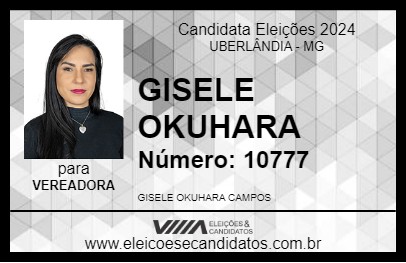 Candidato GISELE OKUHARA 2024 - UBERLÂNDIA - Eleições