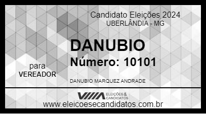 Candidato DANUBIO 2024 - UBERLÂNDIA - Eleições