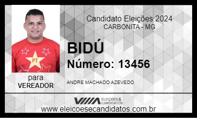 Candidato BIDÚ 2024 - CARBONITA - Eleições