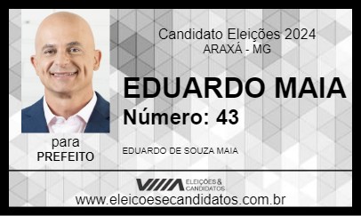 Candidato EDUARDO MAIA 2024 - ARAXÁ - Eleições