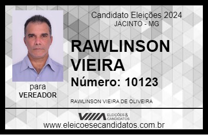 Candidato RAWLINSON VIEIRA 2024 - JACINTO - Eleições