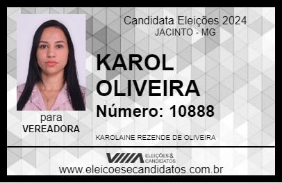 Candidato KAROL OLIVEIRA 2024 - JACINTO - Eleições