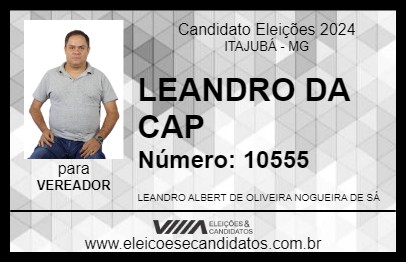 Candidato LEANDRO DA CAP  2024 - ITAJUBÁ - Eleições