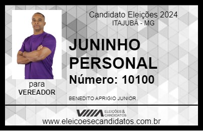 Candidato JUNINHO PERSONAL 2024 - ITAJUBÁ - Eleições