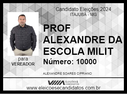 Candidato PROFESSOR ALEXANDRE 2024 - ITAJUBÁ - Eleições