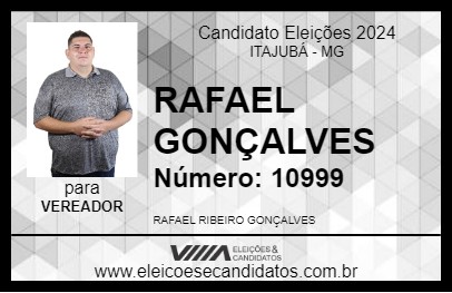 Candidato RAFAEL GONÇALVES 2024 - ITAJUBÁ - Eleições