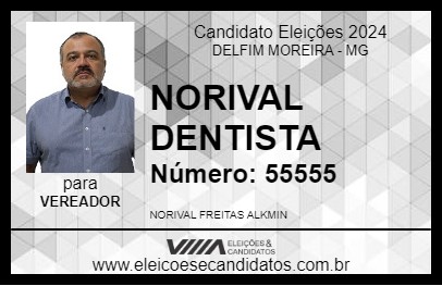 Candidato NORIVAL DENTISTA 2024 - DELFIM MOREIRA - Eleições