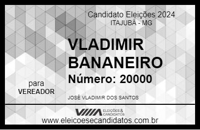 Candidato VLADIMIR BANANEIRO 2024 - ITAJUBÁ - Eleições