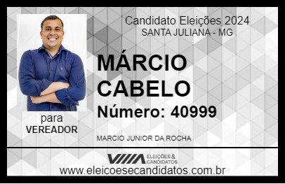 Candidato MÁRCIO CABELO 2024 - SANTA JULIANA - Eleições