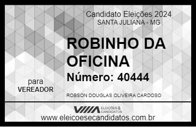 Candidato ROBINHO DA OFICINA 2024 - SANTA JULIANA - Eleições