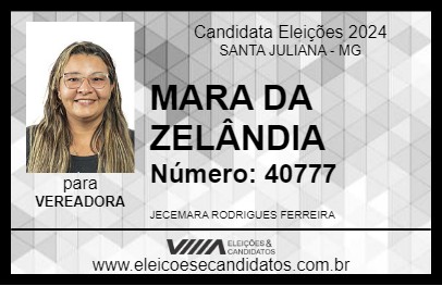 Candidato MARA DA ZELÂNDIA 2024 - SANTA JULIANA - Eleições