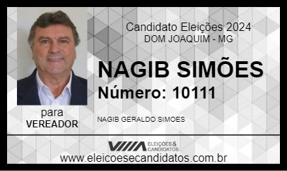 Candidato NAGIB SIMÕES 2024 - DOM JOAQUIM - Eleições