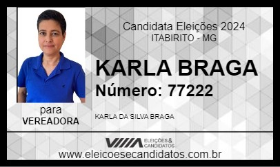 Candidato KARLA BRAGA 2024 - ITABIRITO - Eleições