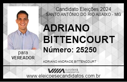 Candidato ADRIANO BITTENCOURT 2024 - SANTO ANTÔNIO DO RIO ABAIXO - Eleições