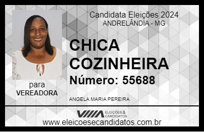 Candidato CHICA COZINHEIRA 2024 - ANDRELÂNDIA - Eleições