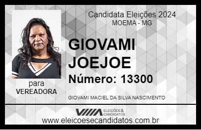 Candidato GIOVAMI JOEJOE 2024 - MOEMA - Eleições